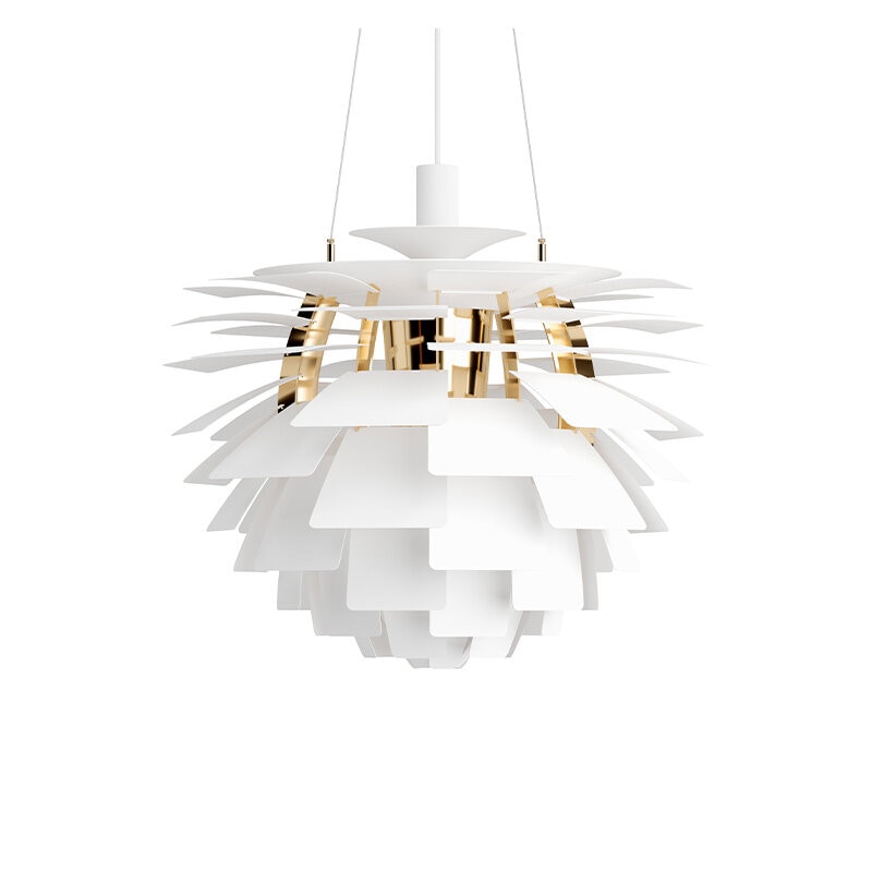 PH Artichoke Ø600 Taklampa Soft White/Mässing V4