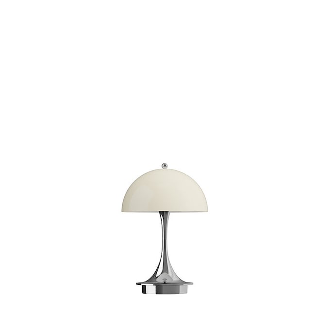 Panthella 160 Portabel bordslampa V3 Original opal beige/chrome