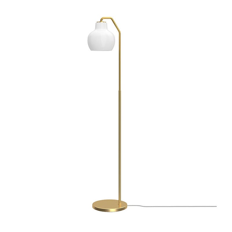 VL Ring Crown golvlampa opalglas/mässing