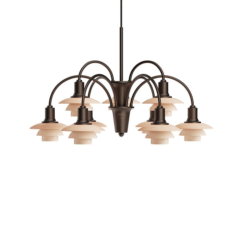 PH 1/1 Taklampa 9 Centenary Edition Aged Brass/Dusty Terracotta