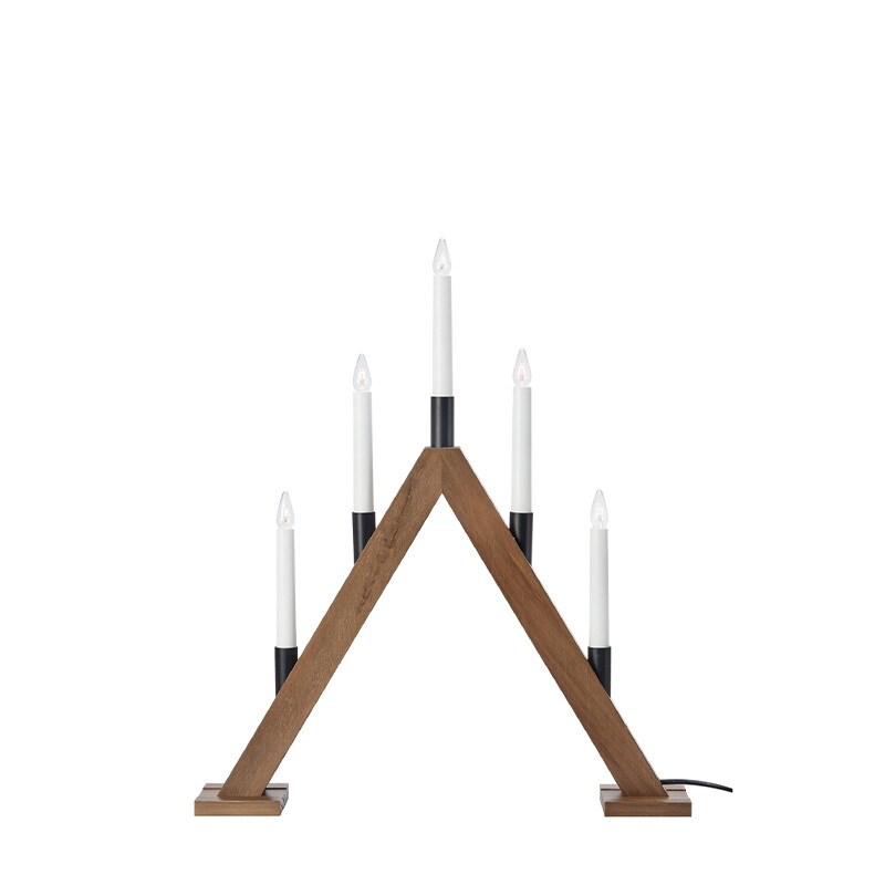 Ember ljusstake 5l mörkbrun