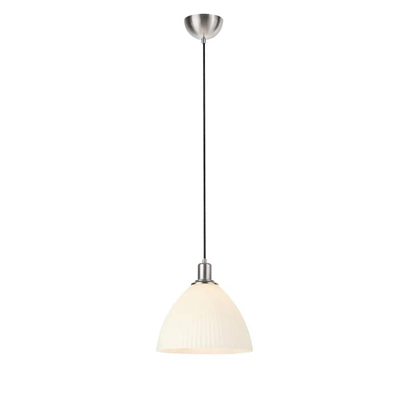 Ro 27,5 cm taklampa satin nickel/vit