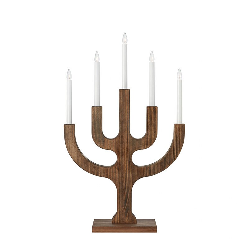 Sapin ljusstake 5l brun