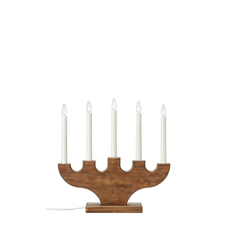 Spira ljusstake 5l mörkbrun