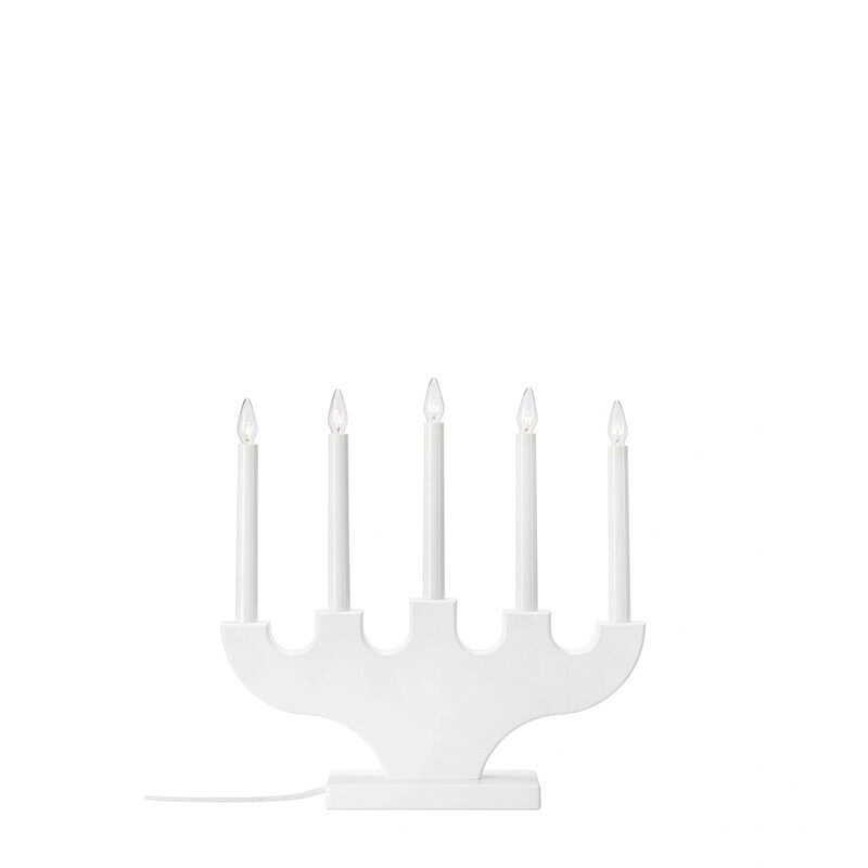 Spira ljusstake 5l vit