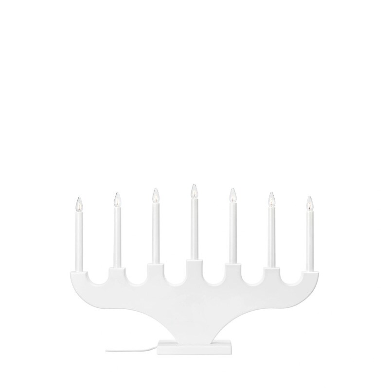 Spira ljusstake 7l vit