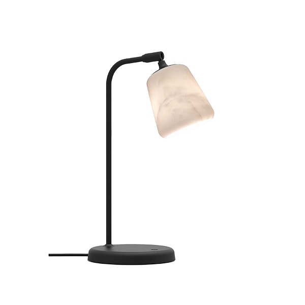 Material bordslampa the black sheep edition vit marmor/svart