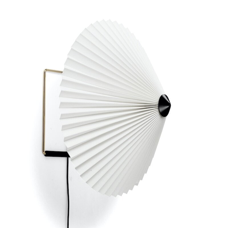 Matin 380 vägglampa white/brass