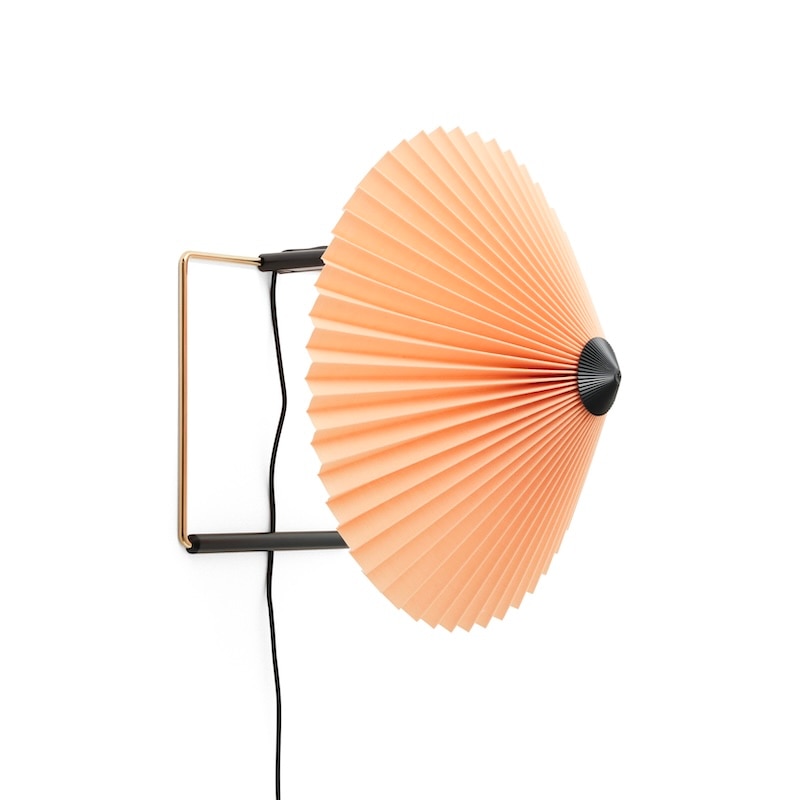 Matin 300 vägglampa peach/brass