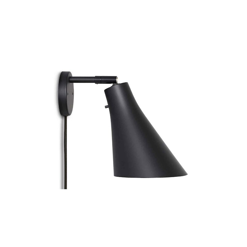 Miller vägglampa svart