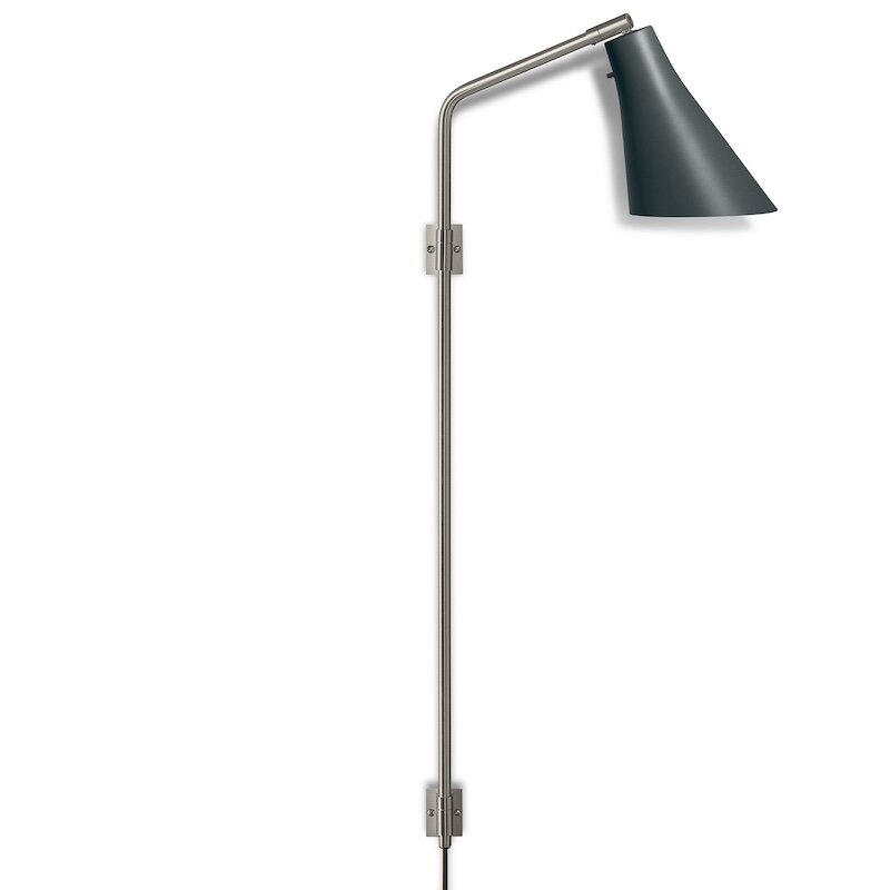 Miller vägglampa Swing skiffergrå/stål