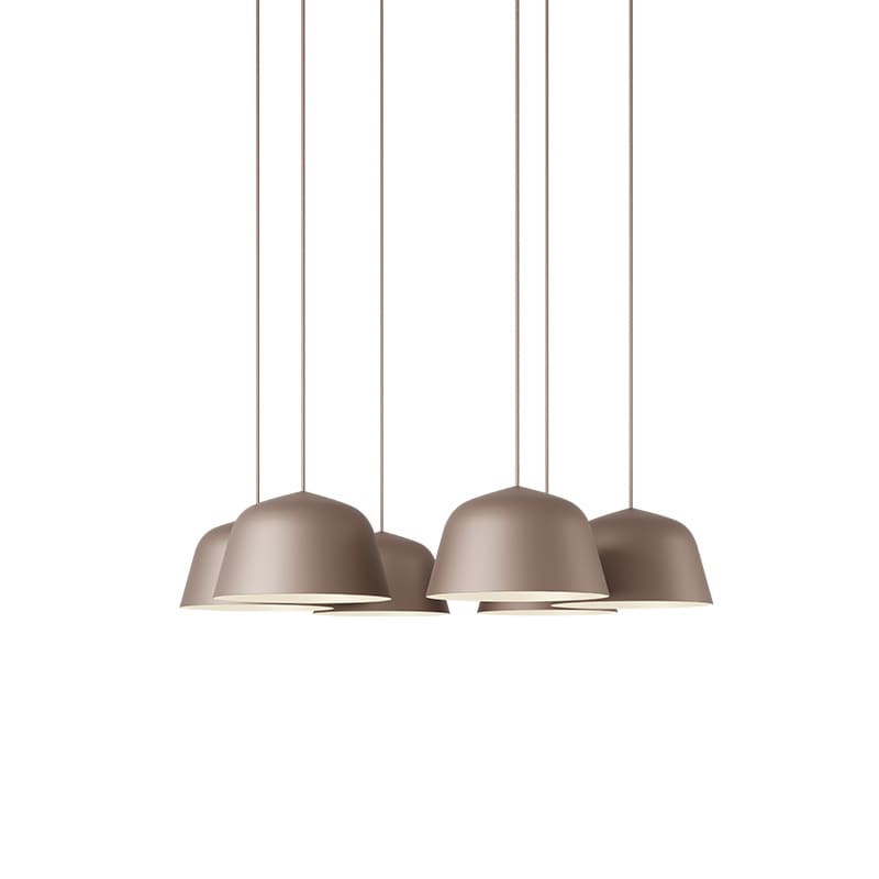 Ambit cluster Ø25 6st taklampa Taupe