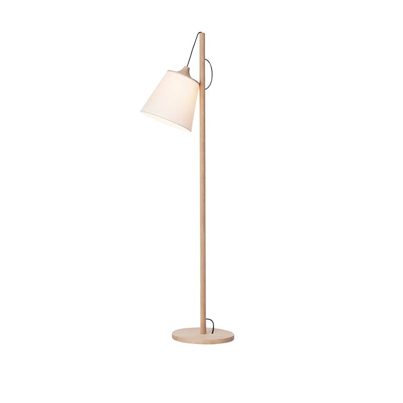 Pull golvlampa oak/white