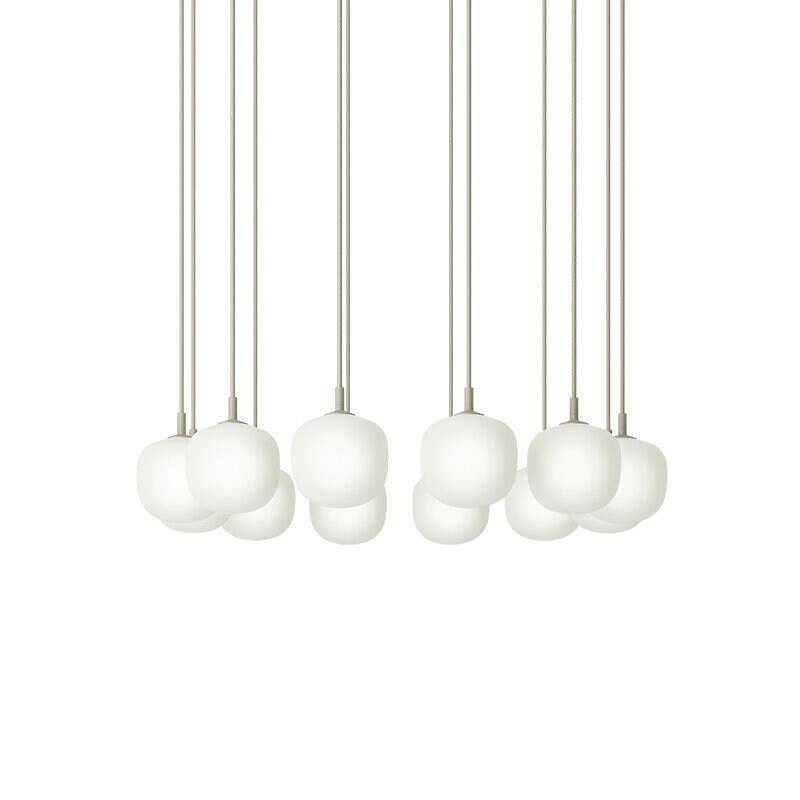 Rime cluster Ø12 12st taklampa grey