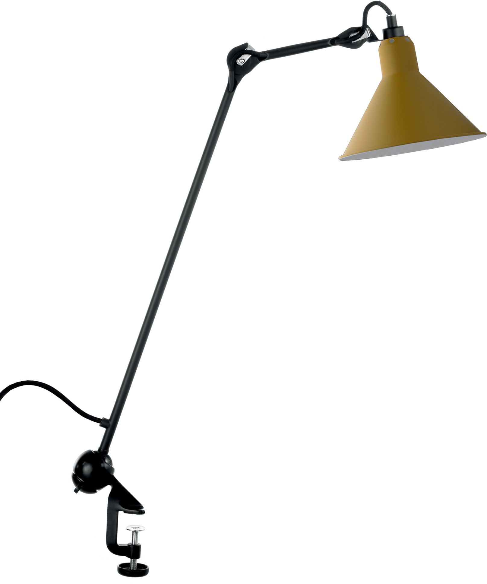 N°201 bordslampa conic svart/gul