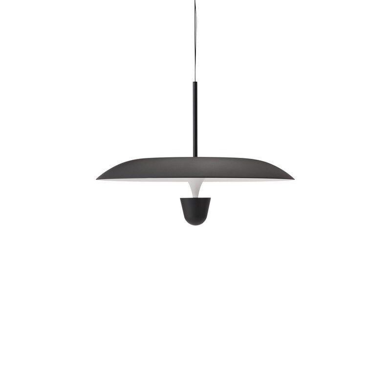 Kantarell Ø55 taklampa svart/vit