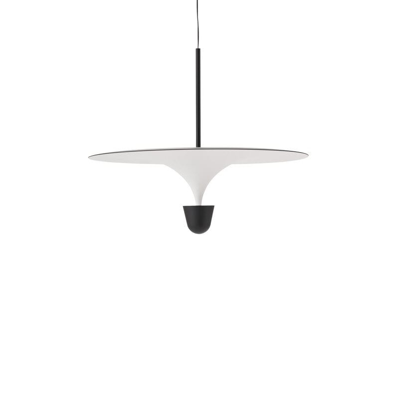 Kantarell Ø60 taklampa svart/vit