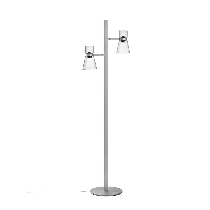Nocturne 2 cone golvlampa silver