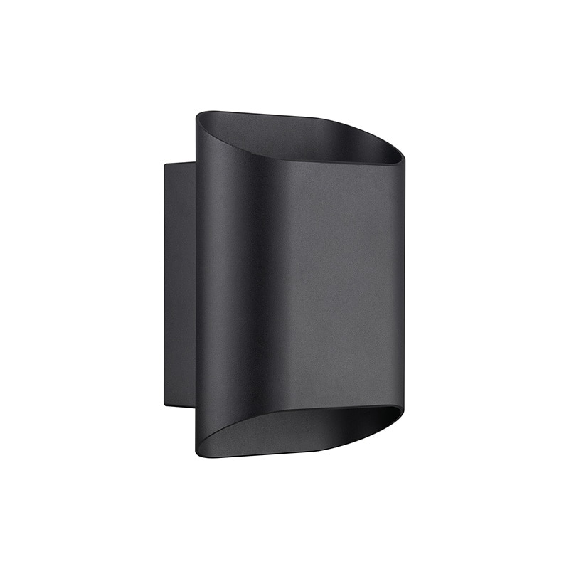 Nico 22 Round Maxi vägglampa svart IP54