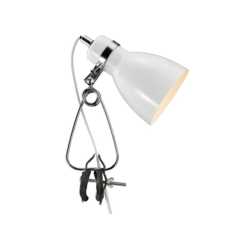 Cyclone Klämlampa vit