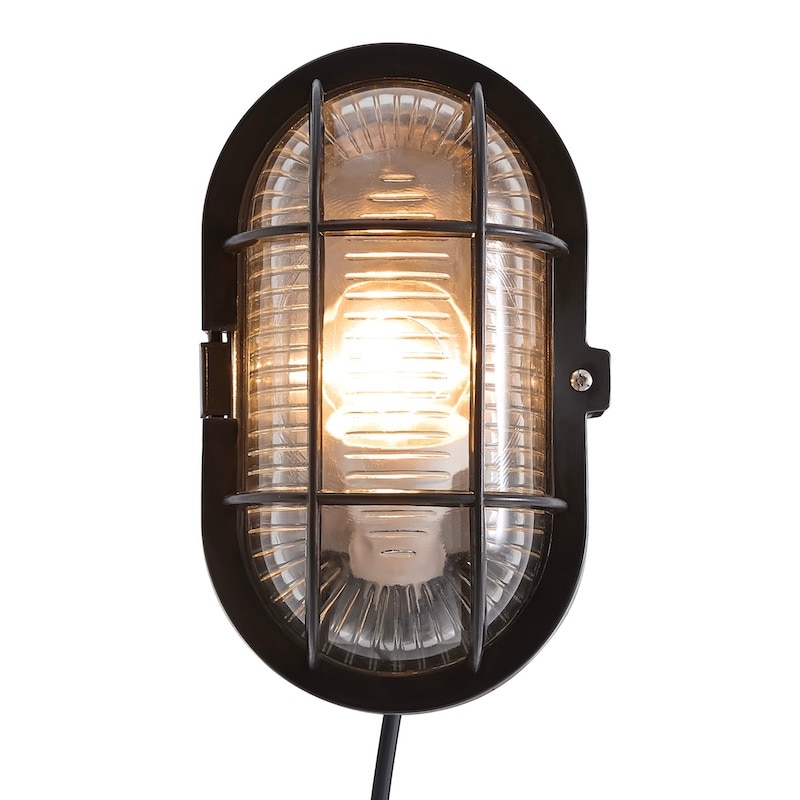 Skotlampe vägglampa svart