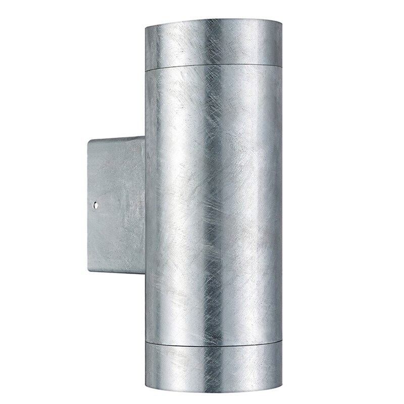 Tin Maxi Double vägglampa galvaniserat stål IP54