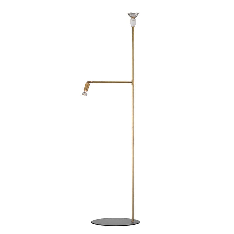 Galax golvlampa rå mässing