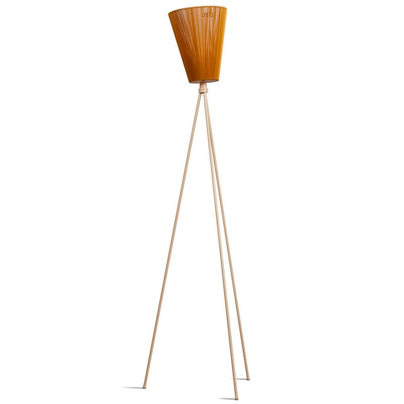 Oslo Wood Golvlampa beige stativ