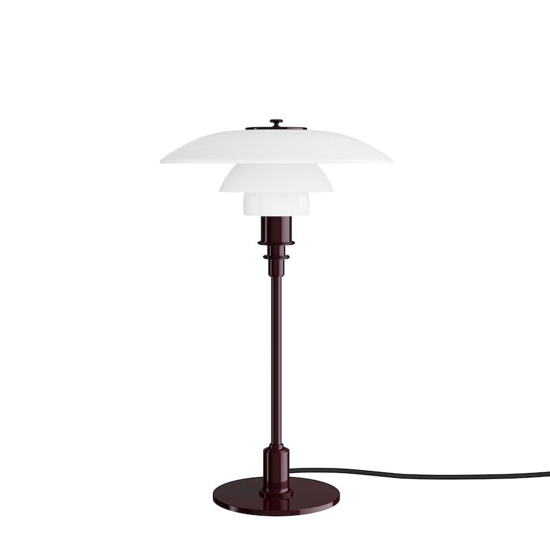 PH 3/2 bordslampa glossy burgundy
