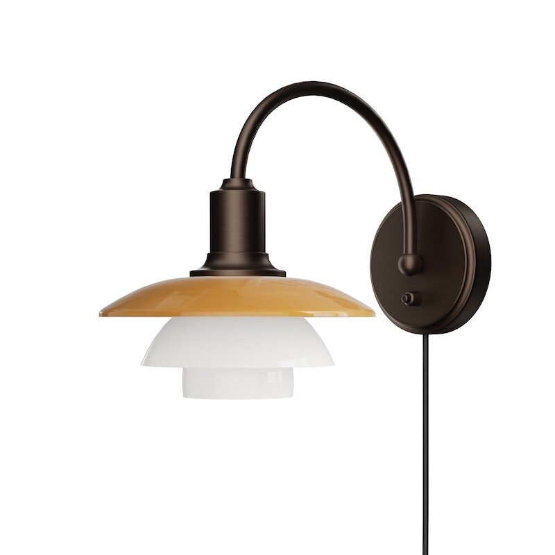 PH 3/2 vägglampa Centenary Edition amber/opal white
