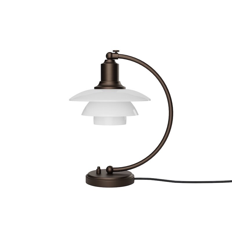 PH 2/2 Luna bordslampa aged brass/opal
