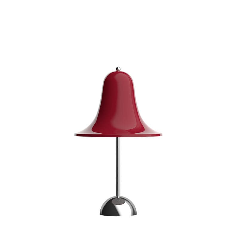 Pantop portabel bordslampa cherry red