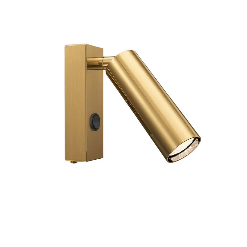 Pipeline vägglampa satin brass