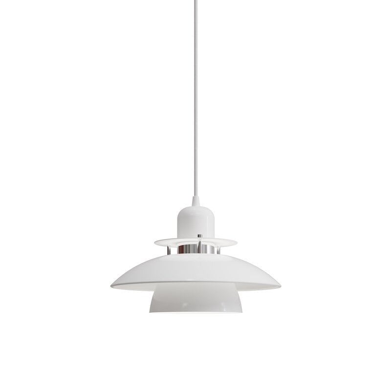 Primus IV Ø28 taklampa blankvit/krom
