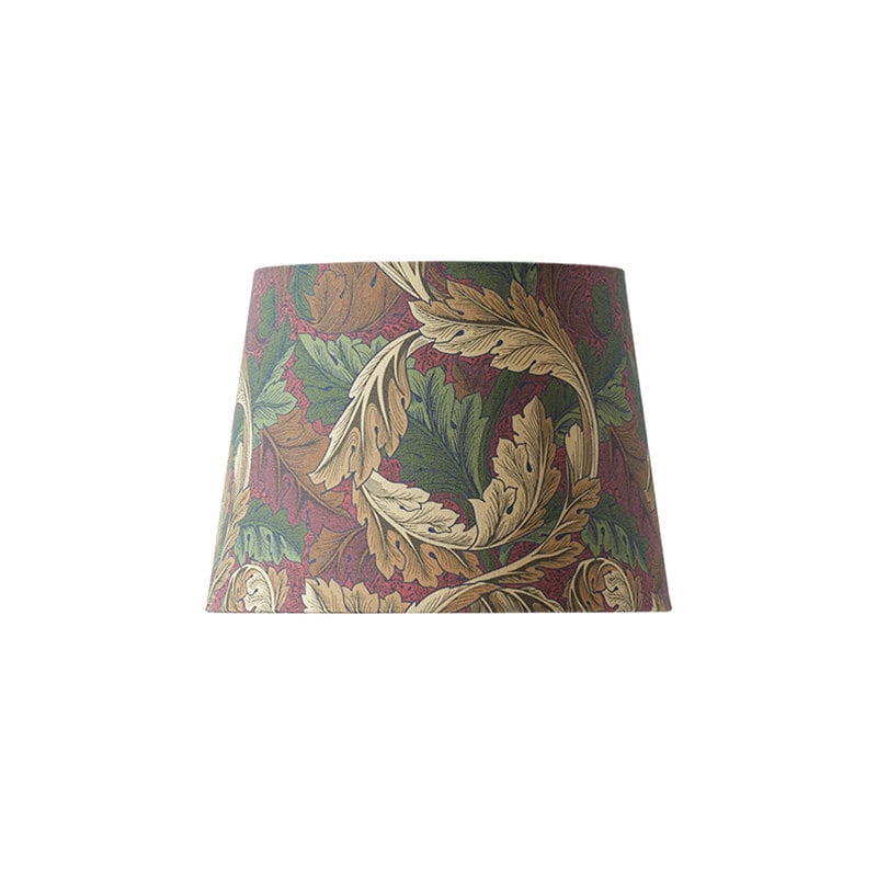 Qvist Classic Round 32 cm Lampskarm  William Morris Acanthus Red