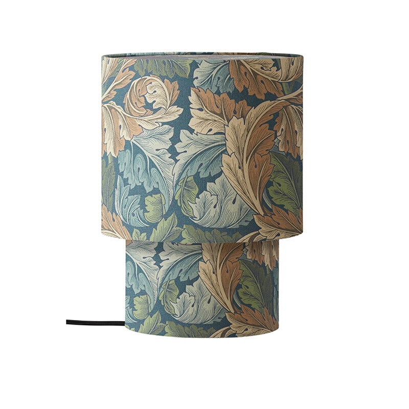 Qvist Modern Round 32 cm Bordslampa William Morris Acanthus Blue