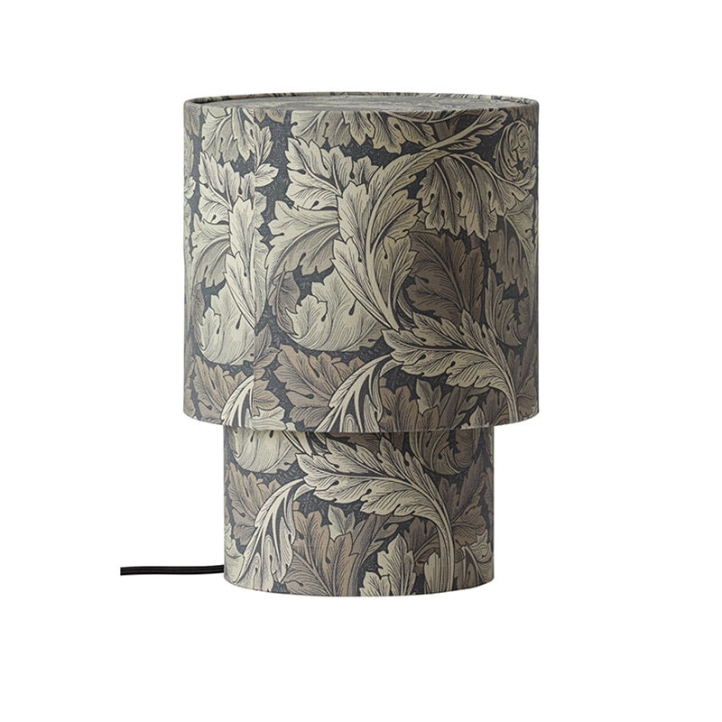 Qvist Modern Round 32 cm Bordslampa William Morris Acanthus Grey