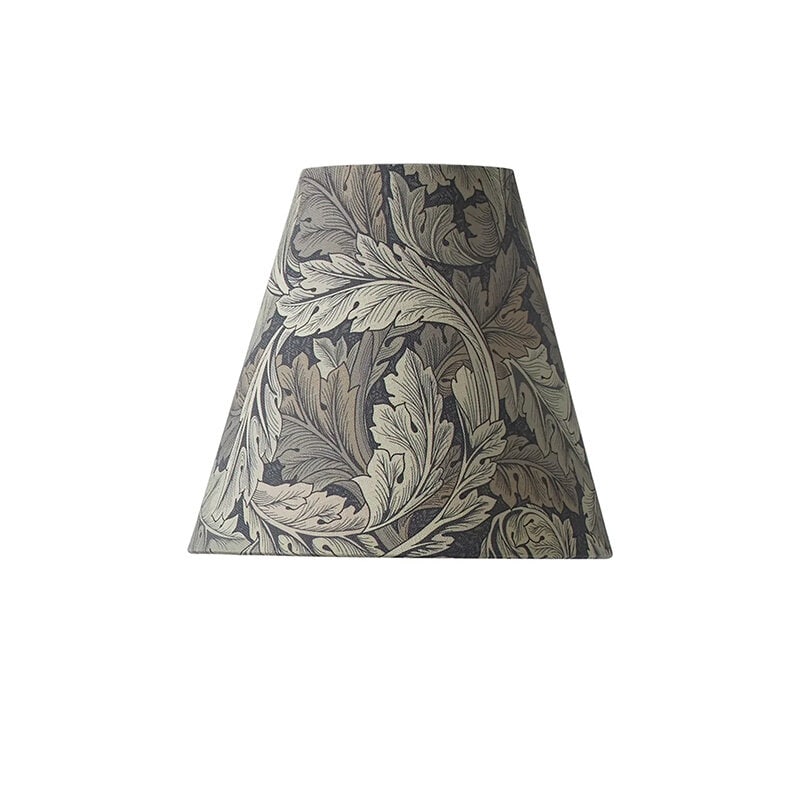 Qvist Classic Top Ring 22 cm lampskärm William Morris Acanthus Grey