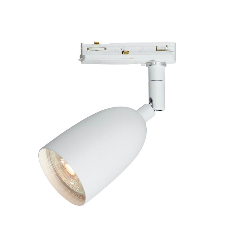 Radiell spotlight vit/vit led Global 1-fas