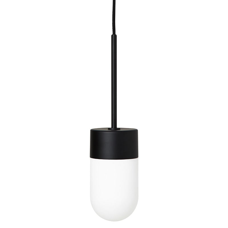 Vox taklampa IP44 svart/opal