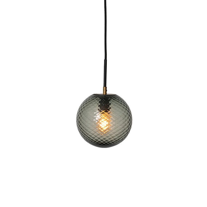 Waldorf taklampa Ø250 rökfärgat glas fasetterad