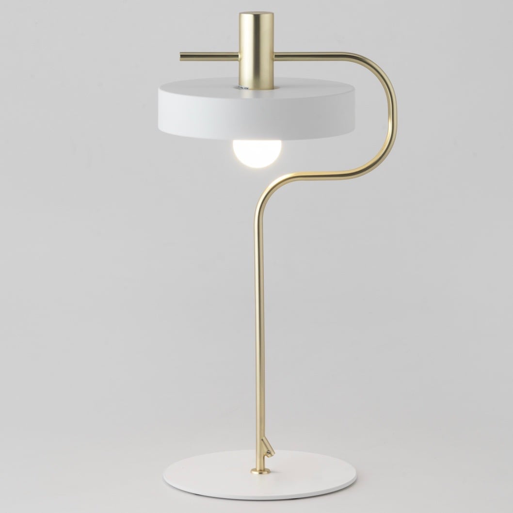 Aloa blanca bordslampa vit/matt guld