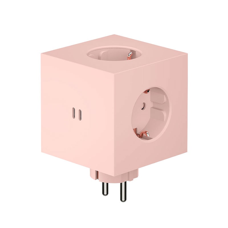 Square 2 grenuttag dual USB-C 30W new pink