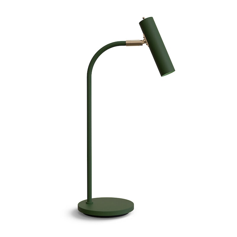 Slender bordslampa mörkgrön