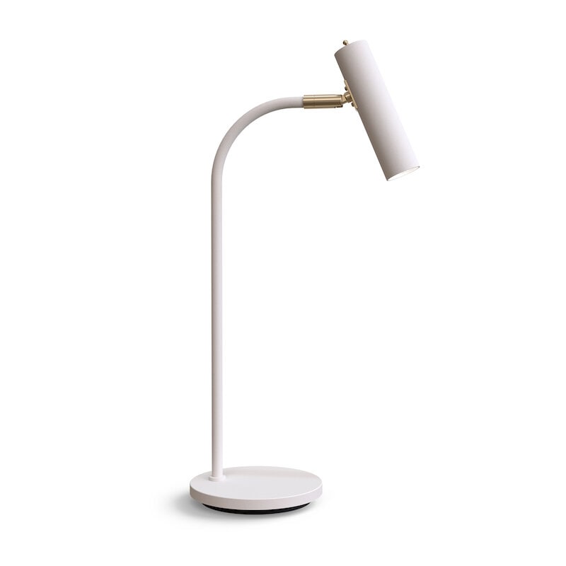 Slender bordslampa vit