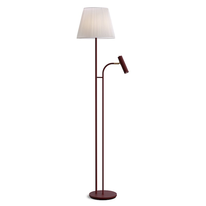 Slender H1503 golvlampa mörkröd