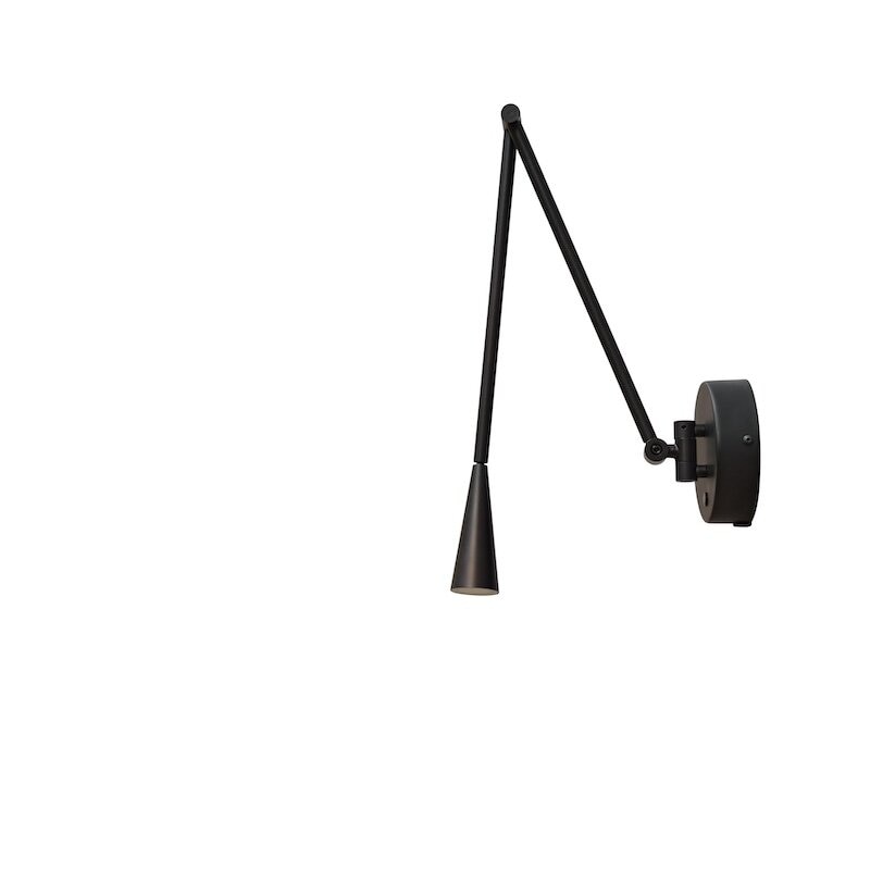 Snake vägglampa burned black