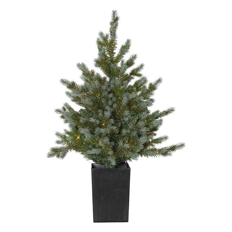 Julgran med LED greyland