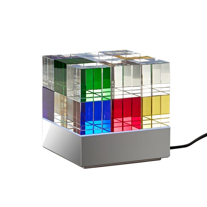 Cubelight MSCL 1 bordslampa klarglas/blå/röd/gul/grön