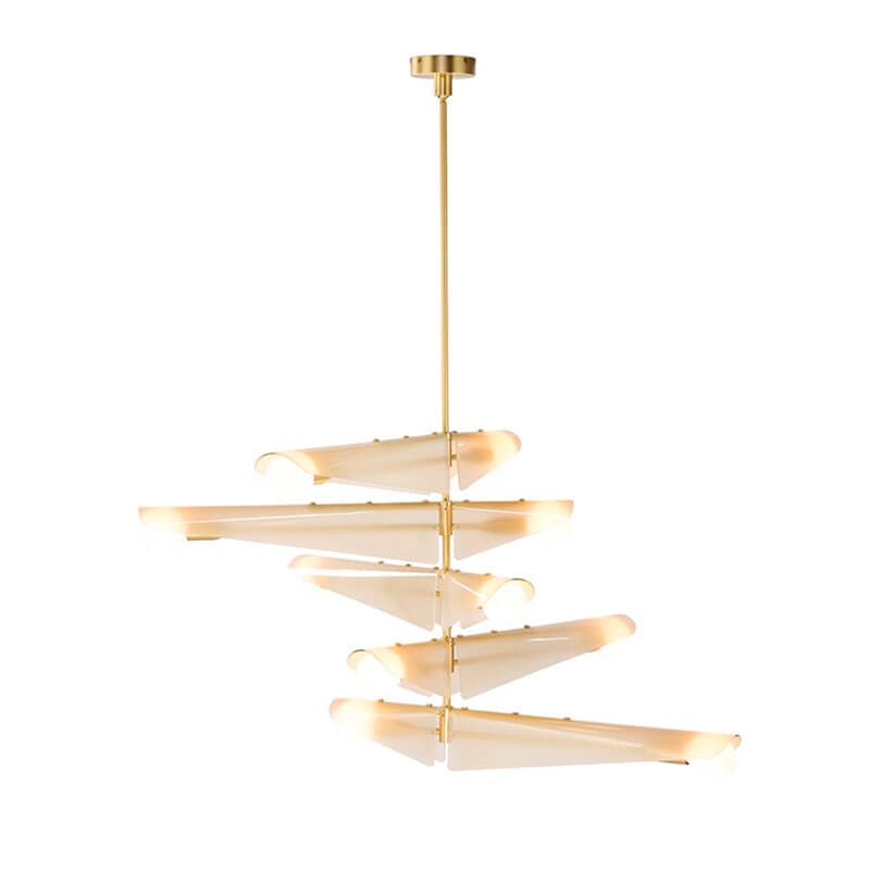 Sycamore Chandelier 5 Tiers Taklampa  Dusk Pink/mässing